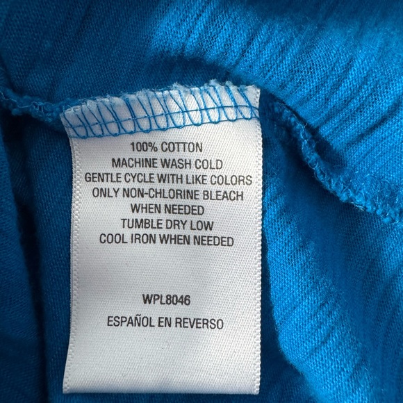 Men's Blue Henley Shirt, International concepts, size L - Picture 6 of 6